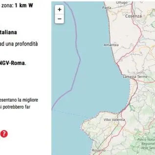 Terza scossa di terremoto vicino Catanzaro: magnitudo ed epicentro