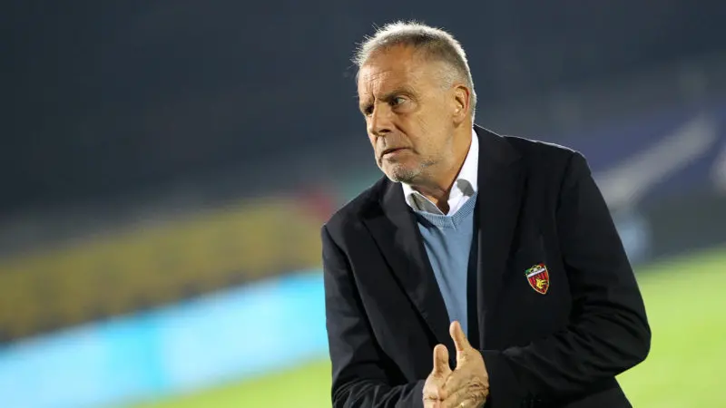 Foto Paola Garbuio/LaPresse 18 ottobre 2019 Cittadella (PD) Italia sport calcio Cittadella vs Cosenza - Campionato di calcio Serie BKT 2019/2020 - Stadio Tombolato. Nella foto: piero braglia Photo Paola Garbuio/LaPresse October 18, 2019 Cittadella (PD) Italy sport soccer Cittadella vs Cosenza - Italian Football Championship League BKT 2019/2020 - Tombolato stadium. In the pic:piero braglia , LAPRESSE