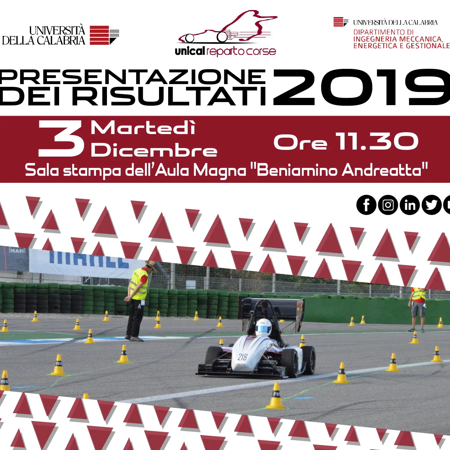 Il reparto corse dell’Unical presenta i suoi risultati