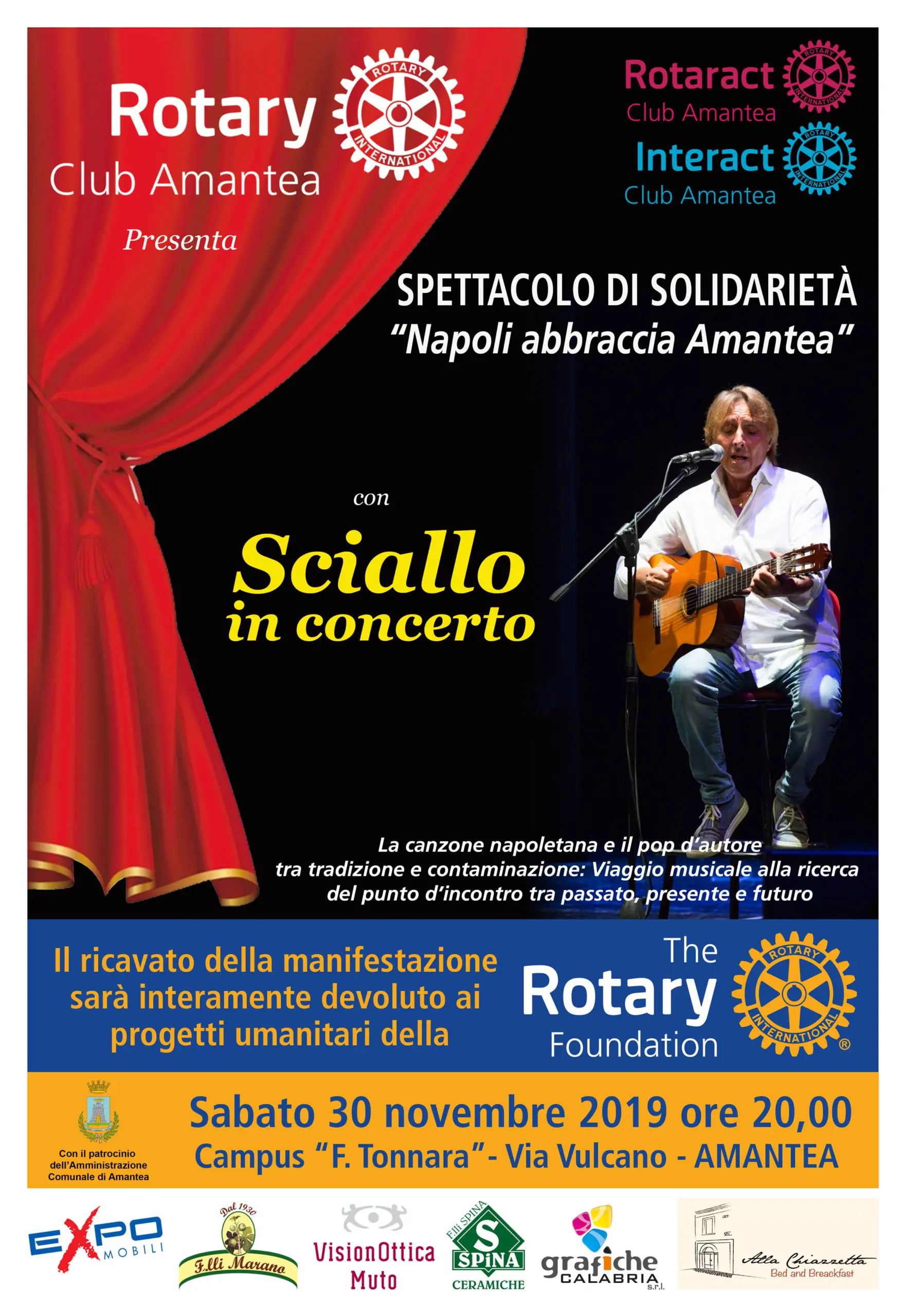 \"Napoli abbraccia Amantea\" per solidarietà: l'iniziativa del Rotary