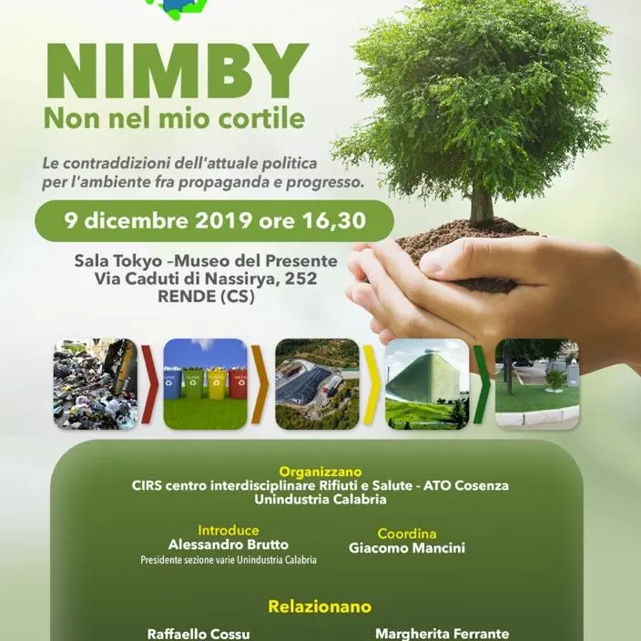 Rifiuti, \"Non nel mio giardino\": iniziativa per informare i cittadini