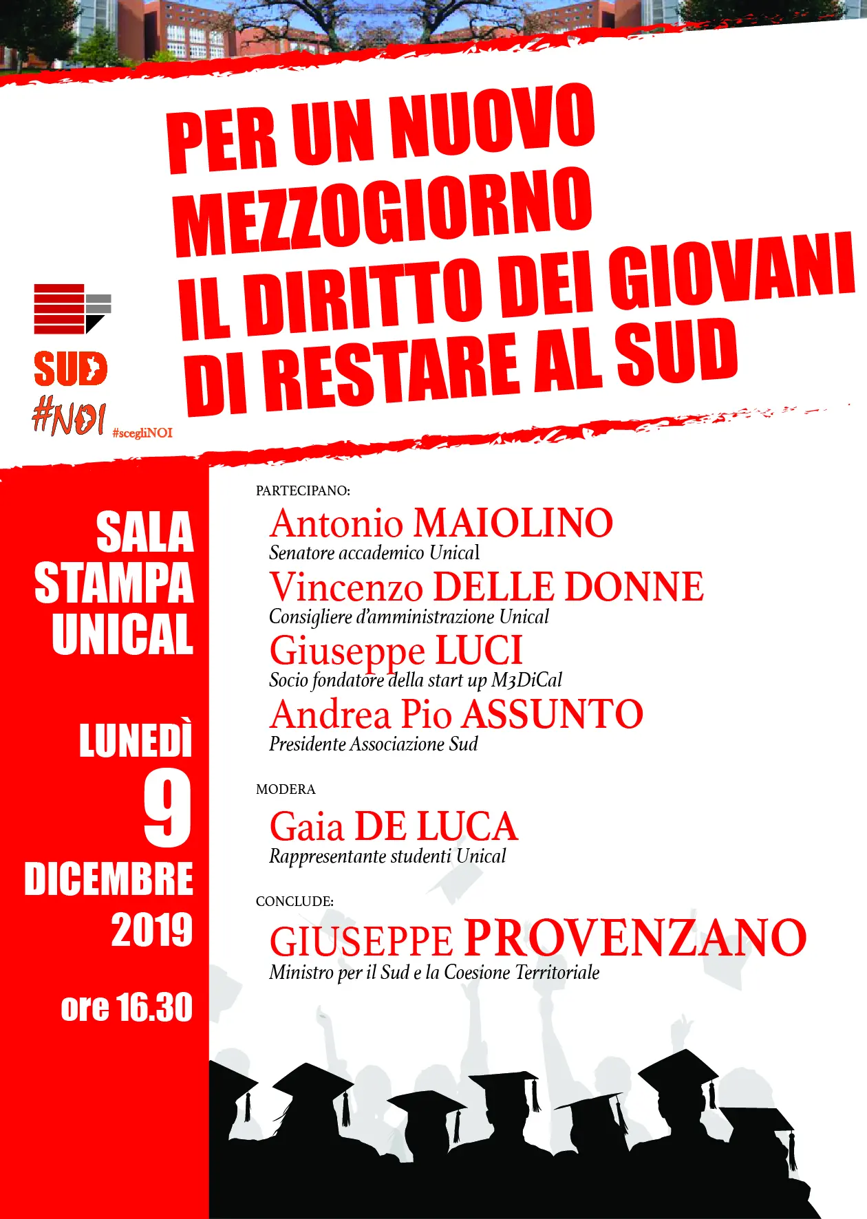 Unical, lunedì arriva il ministro per il Sud Provenzano