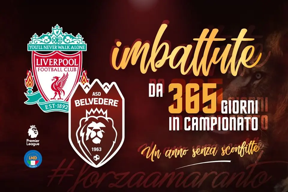 Un anno senza ko. Il Belvedere al Liverpool: \"Appuntamento al 2021?\"