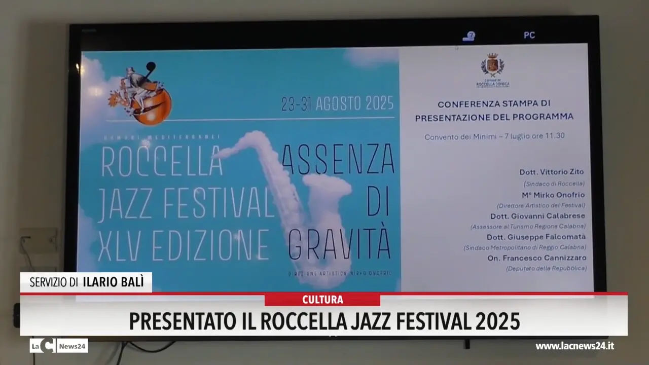 Presentato il Roccella Jazz Festival 2025