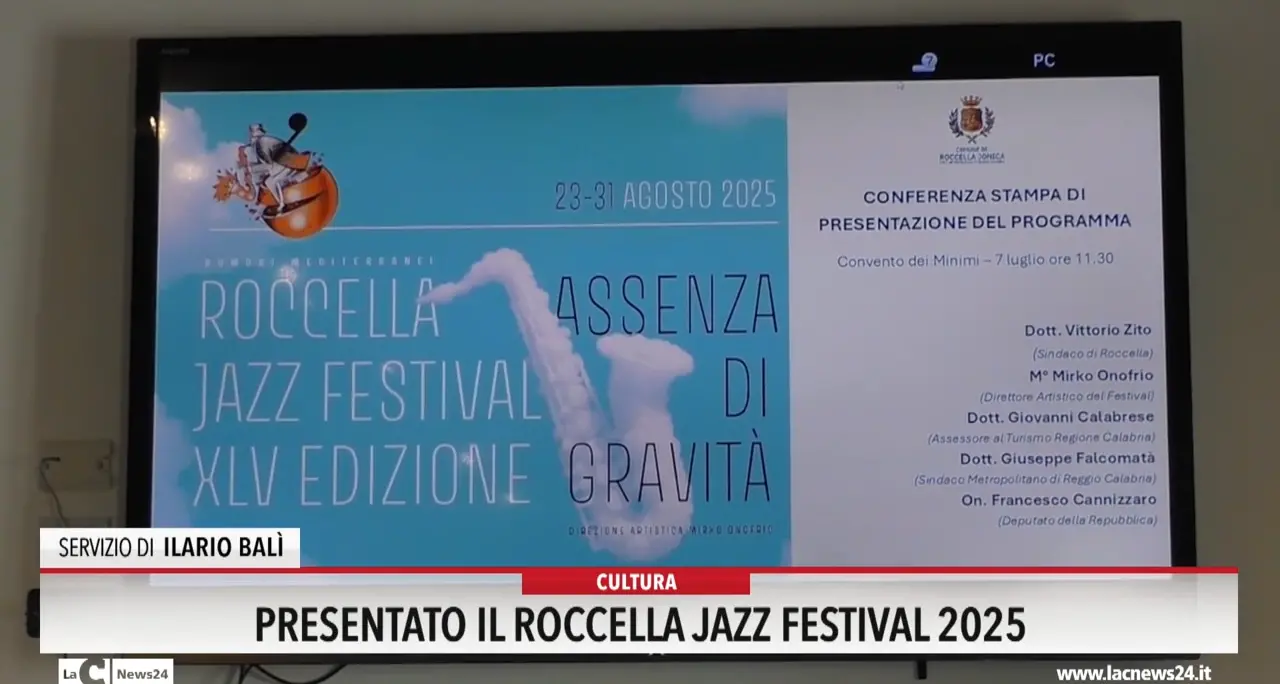 Presentato il Roccella Jazz Festival 2025