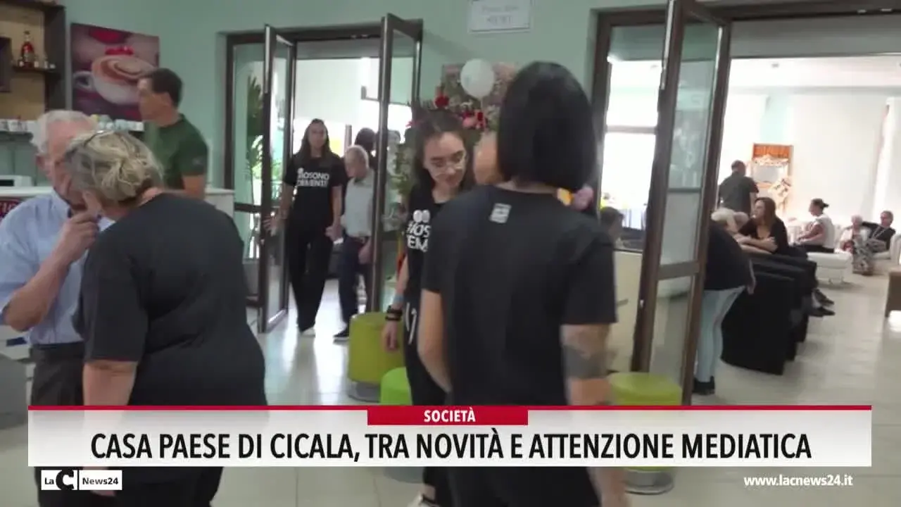 Casa paese di Cicala tra novita e attenzione medica