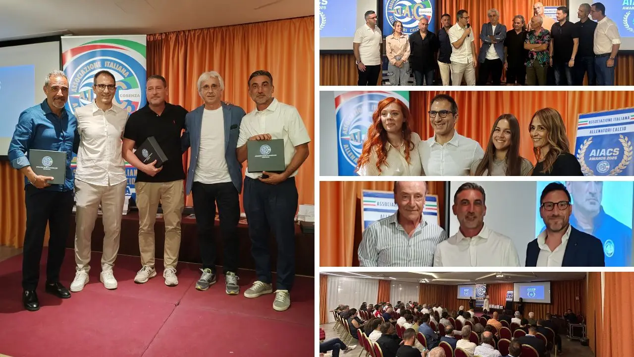 AIACs Awards 2025 - L'AIAC Cosenza premia i migliori allenatori della Stagione 2025\n