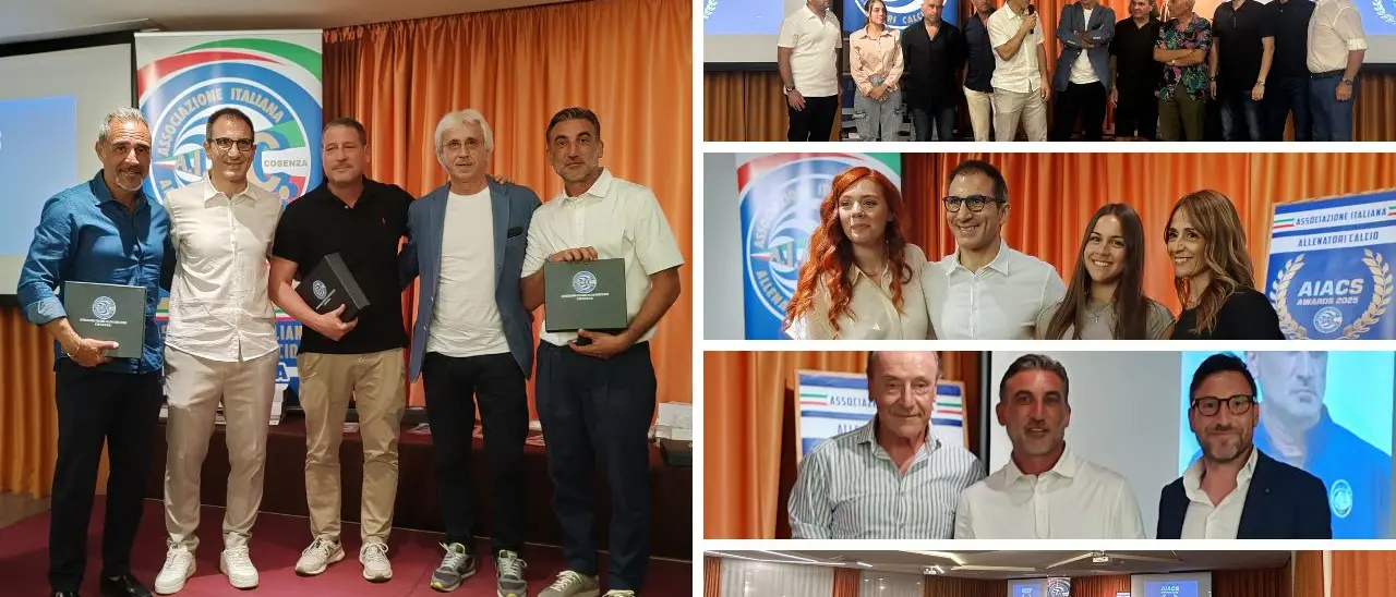 AIACs Awards 2025 - L'AIAC Cosenza premia i migliori allenatori della Stagione 2025\n
