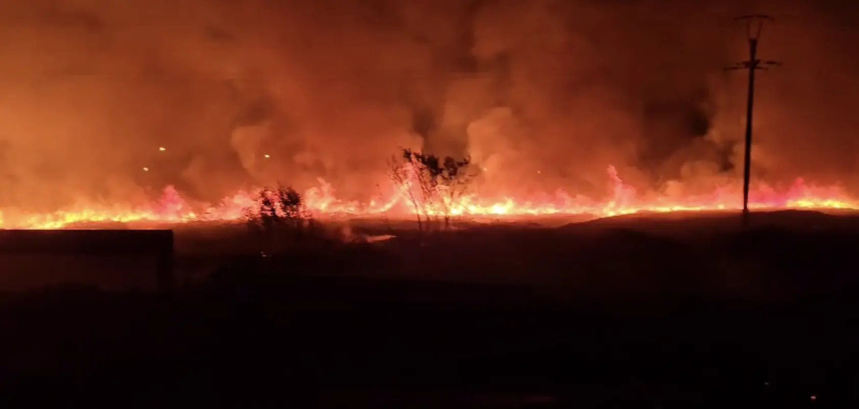 Corigliano Rossano, incendio sul tratto costiero: fiamme a pochi metri dalle abitazioni\n