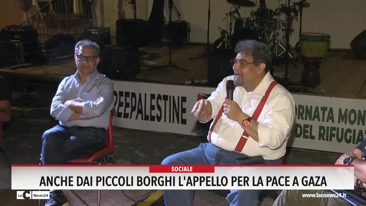 Anche dai piccoli borghi l'appello per la pace a Gaza