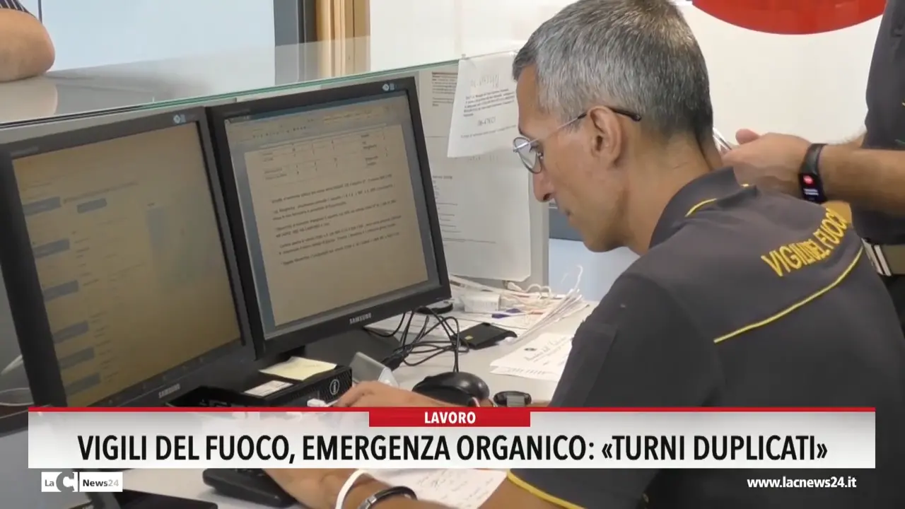 Vigili del fuoco, emergenza organico: «Turni duplicati»