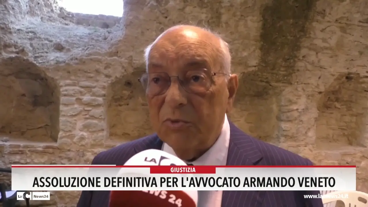 Assoluzione definitiva per l'avvocato Armando Veneto