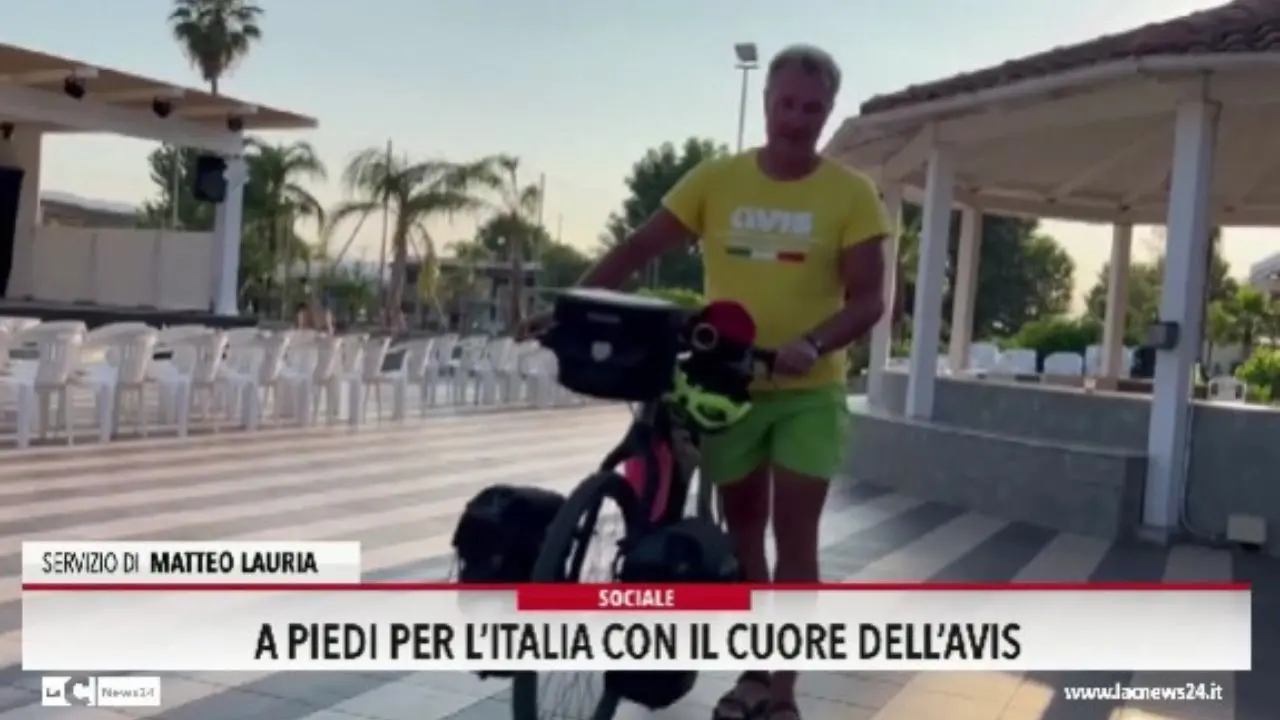 A piedi per l'Italia con il cuore dell'Avis