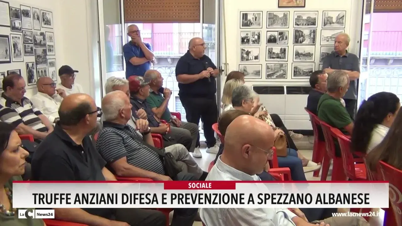 Truffe anziani, difesa e prevenzione a Spezzano Albanese