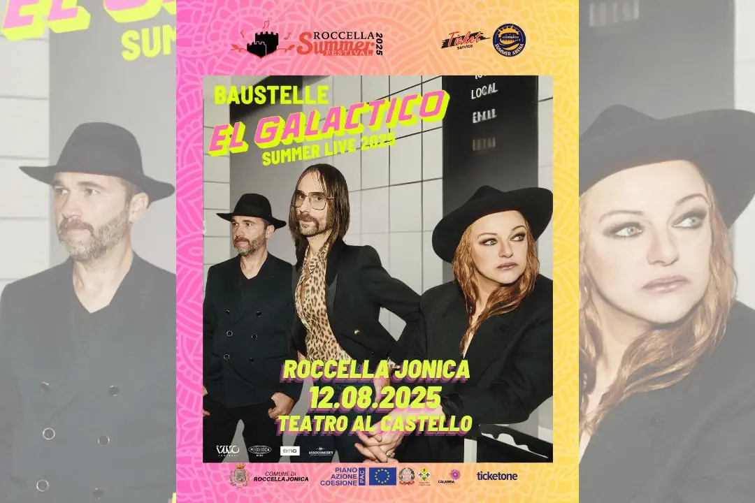 Roccella Summer Festival 2025, il 12 agosto al Teatro al Castello arrivano i Baustelle con “El Galactico tour”