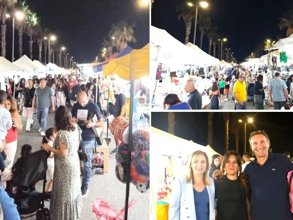 Gioia Tauro, folla sul lungomare per la Fiera Mare e Terra: famiglie e divertimento a cielo aperto