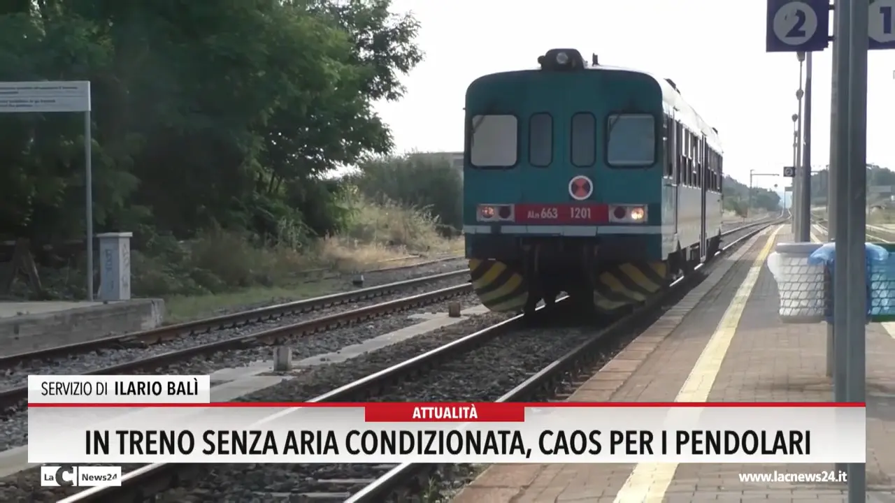 In treno senza aria condizionata, caos per i pendolari