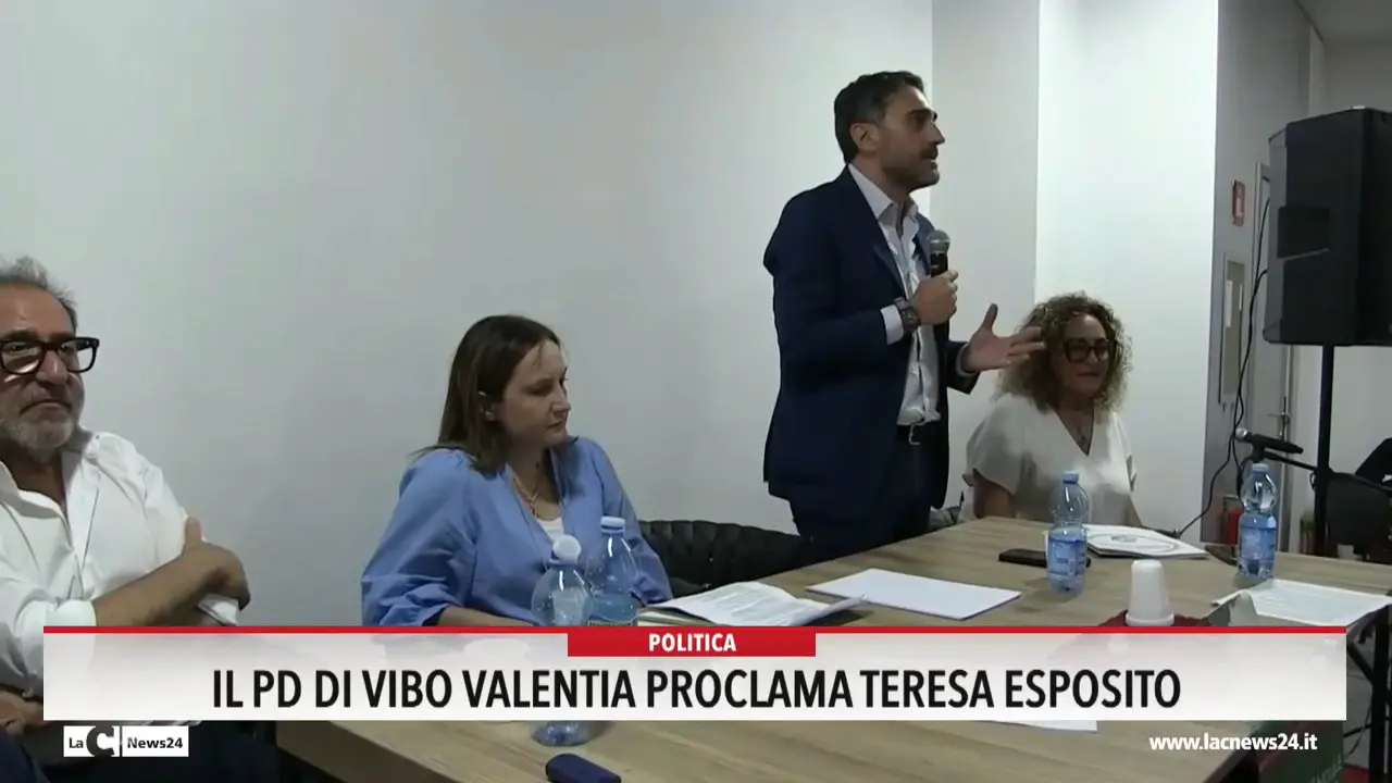 Il PD di Vibo Valnetia proclama Teresa Esposito