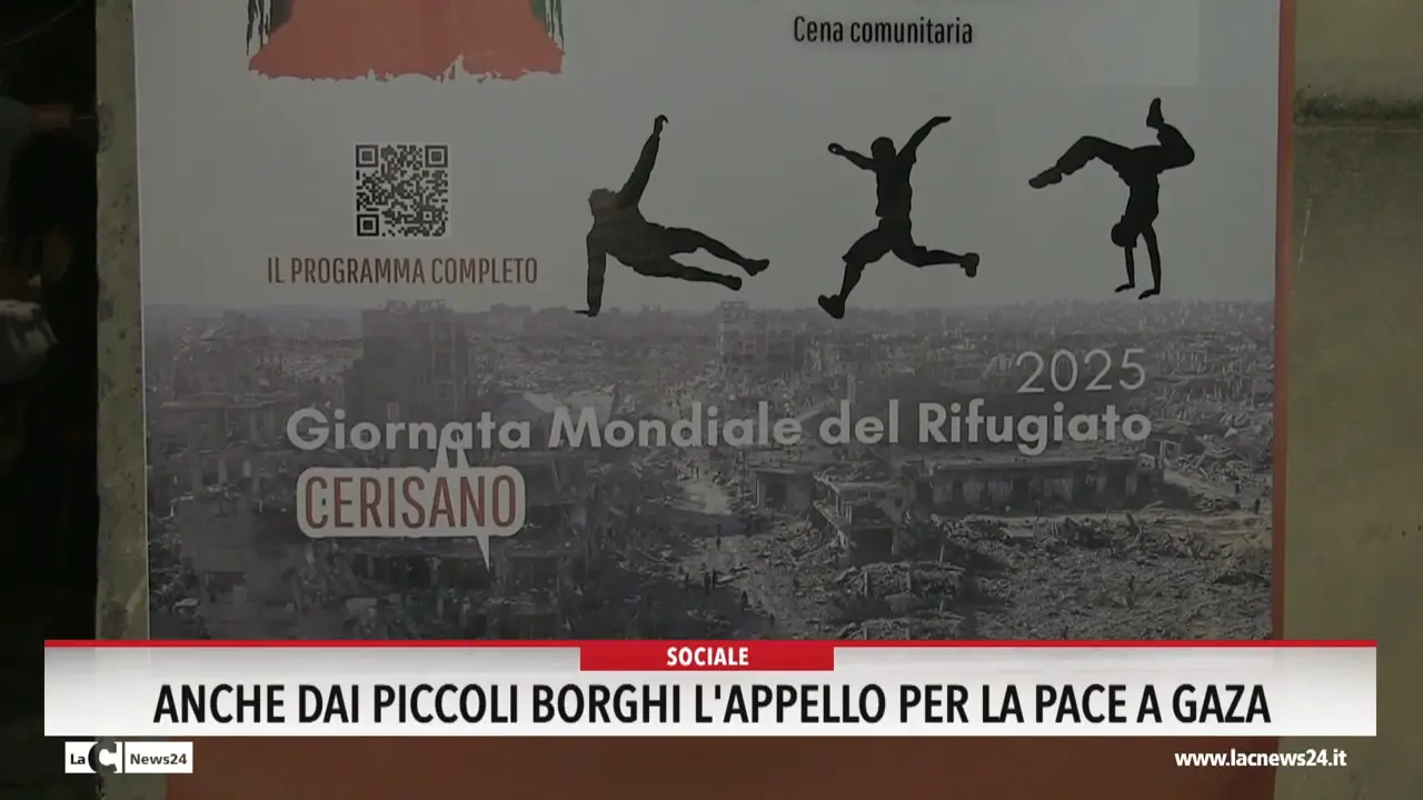 Anche dai piccoli borghi l'appello per la pace a Gaza