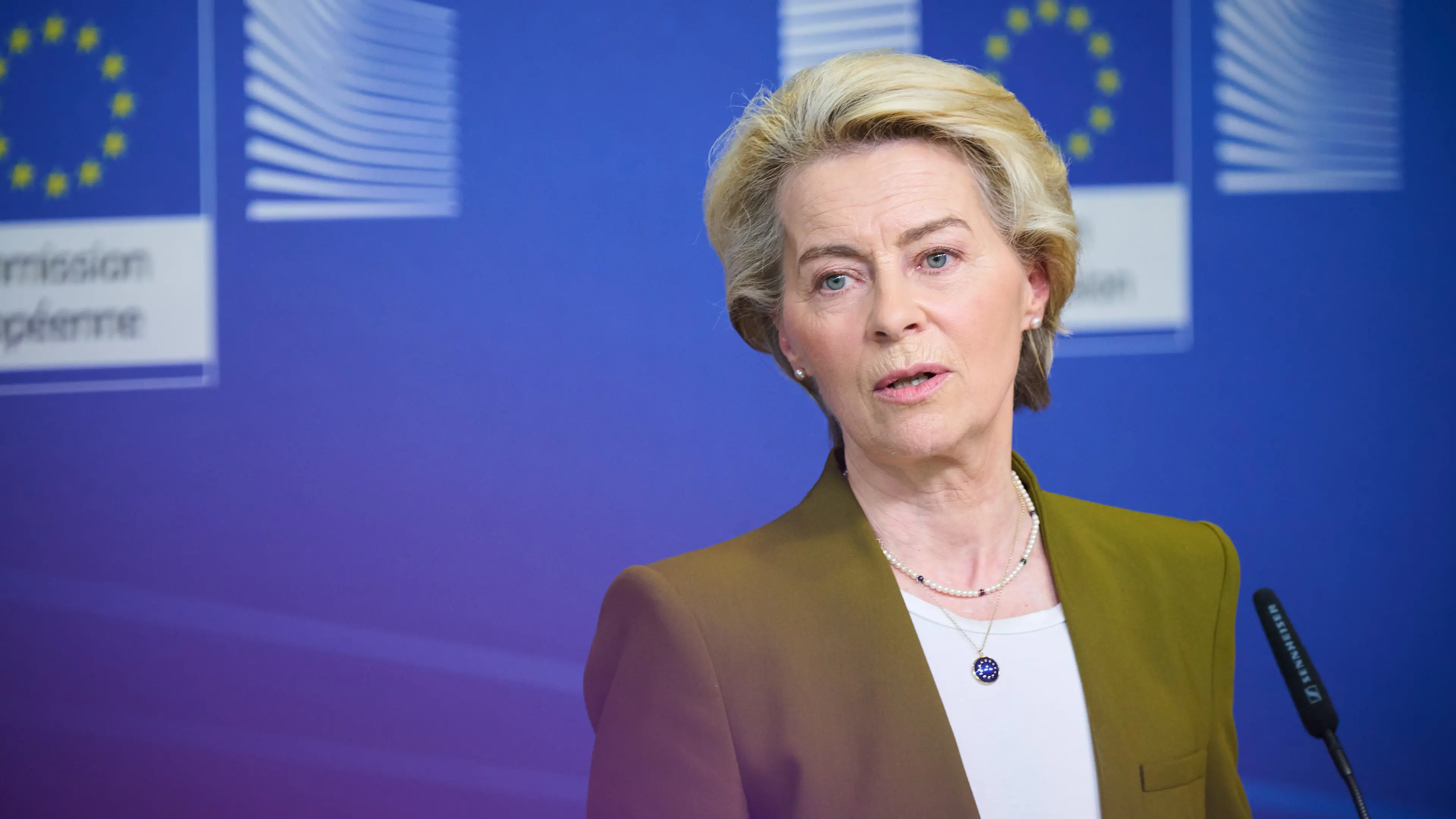 <p>Ursula von der Leyen, Presidente della Commissione europea</p>\\n , EU//Dati Bendo