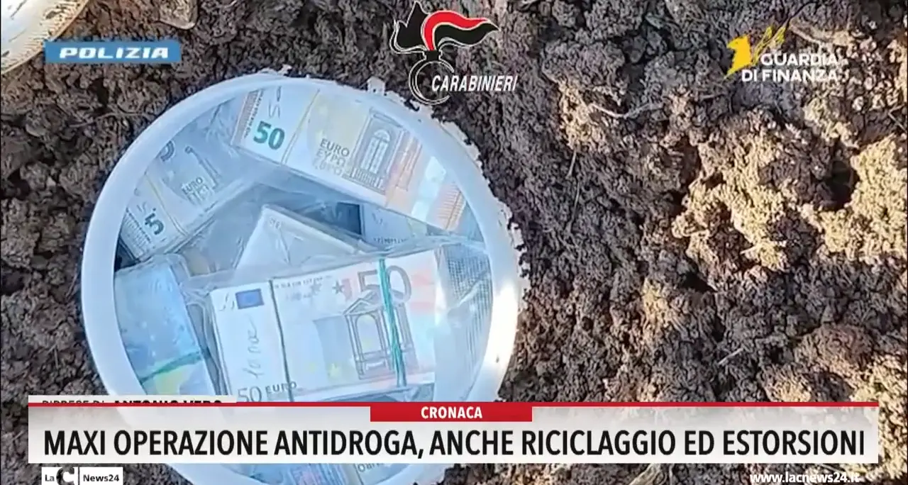 Maxi operazione antidroga, anche riciclaggio ed estorsioni