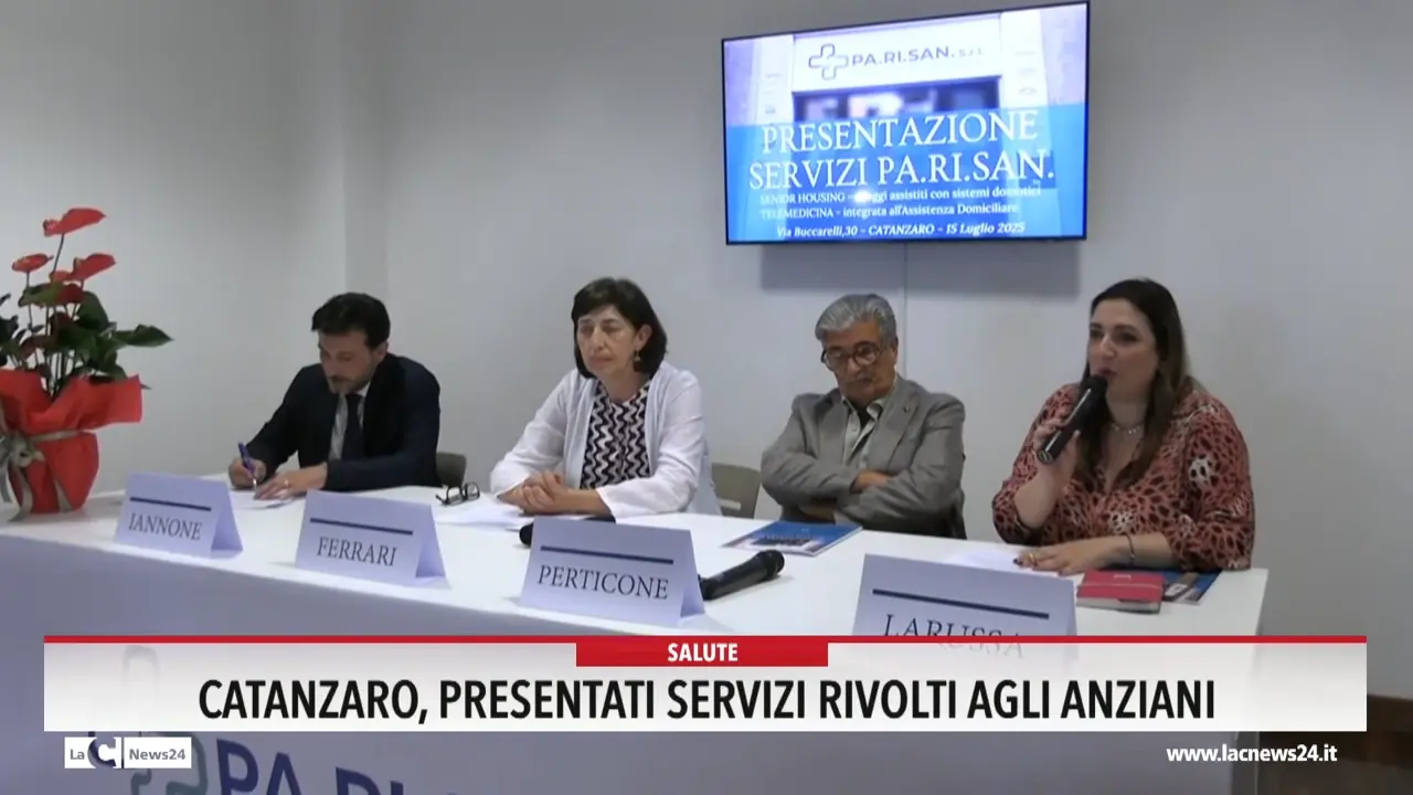 Catanzaro, presentati servizi rivolti agli anziani