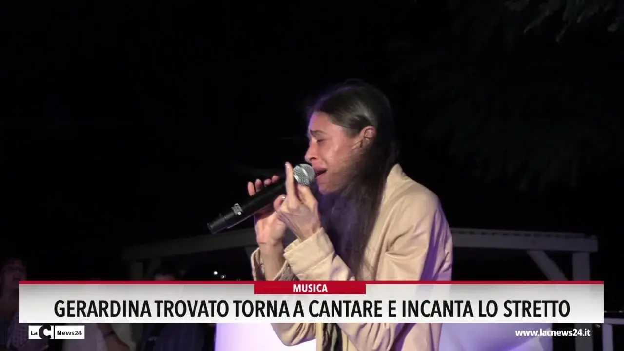Gerardina Trovato torna a cantare e incanta lo Stretto