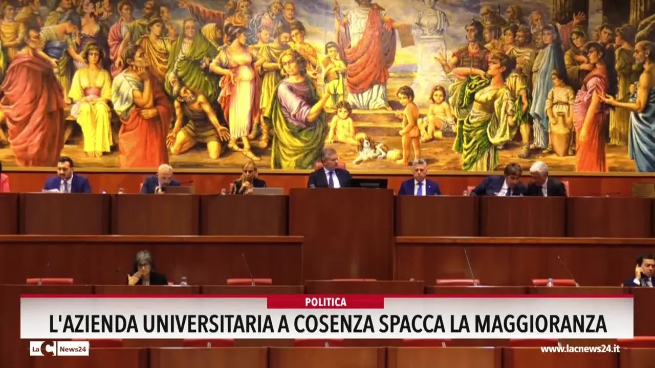 L'azienda universitaria a Cosenza spacca la maggioranza