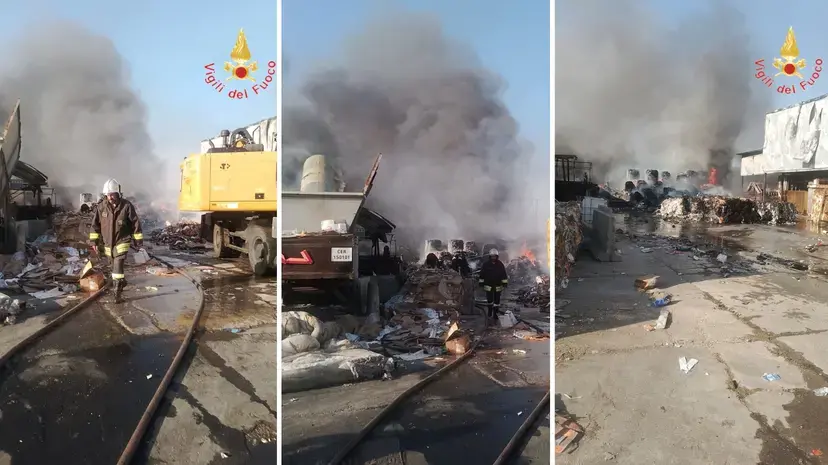 Incendio nell’impianto di Ecologia Oggi a Lamezia, Arpacal: «Nessuna emergenza ambientale»