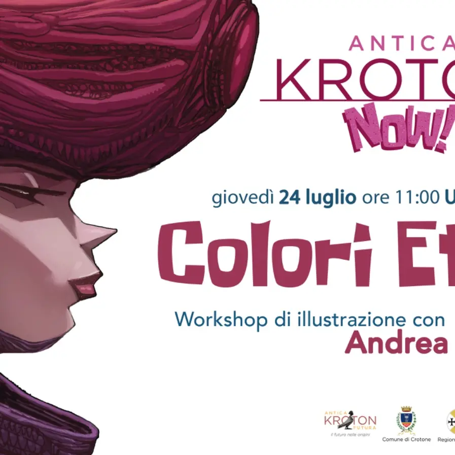 Antica Kroton Futura, all’Urban Center un viaggio nel colore con l’illustratore Andrea Scoppetta\n