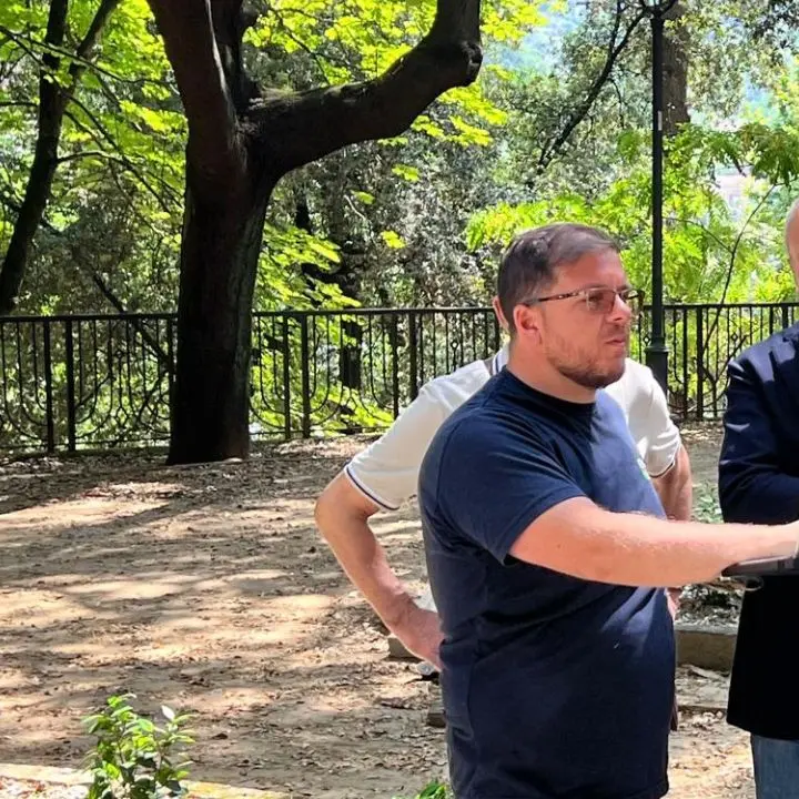 Cosenza, riqualificazione Villa Vecchia: sopralluogo del sindaco Caruso