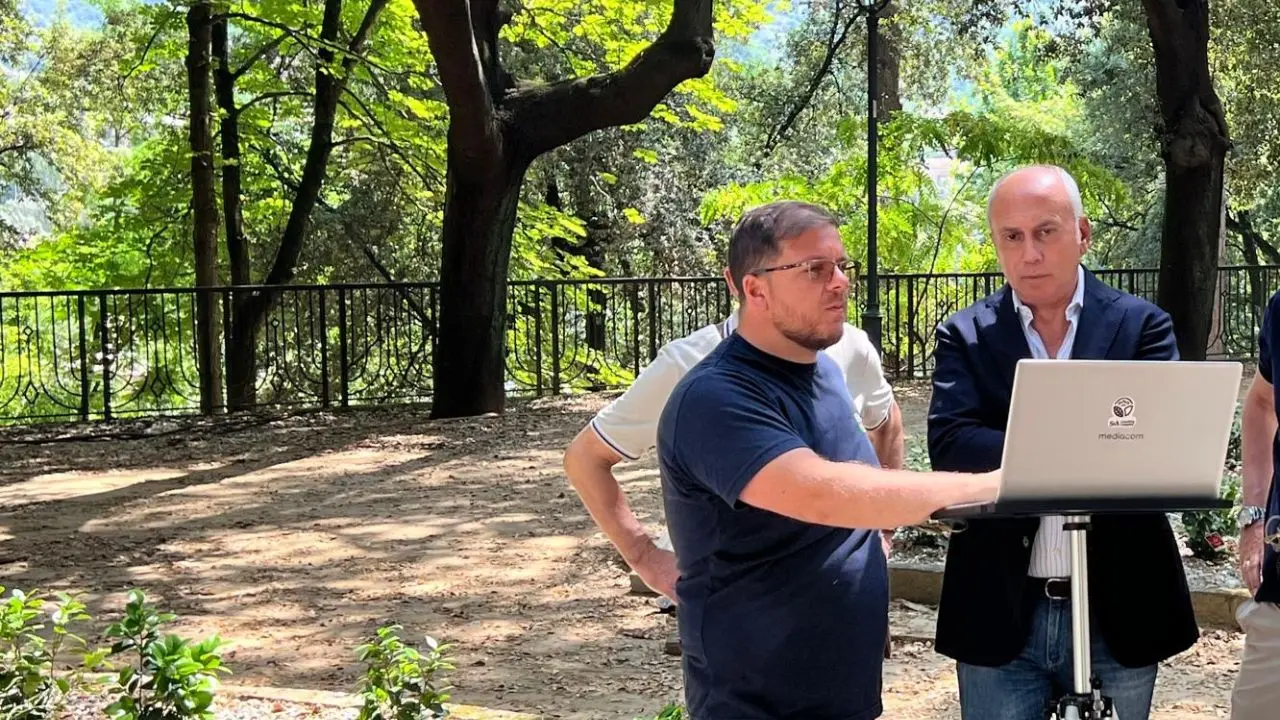 Cosenza, riqualificazione Villa Vecchia: sopralluogo del sindaco Caruso