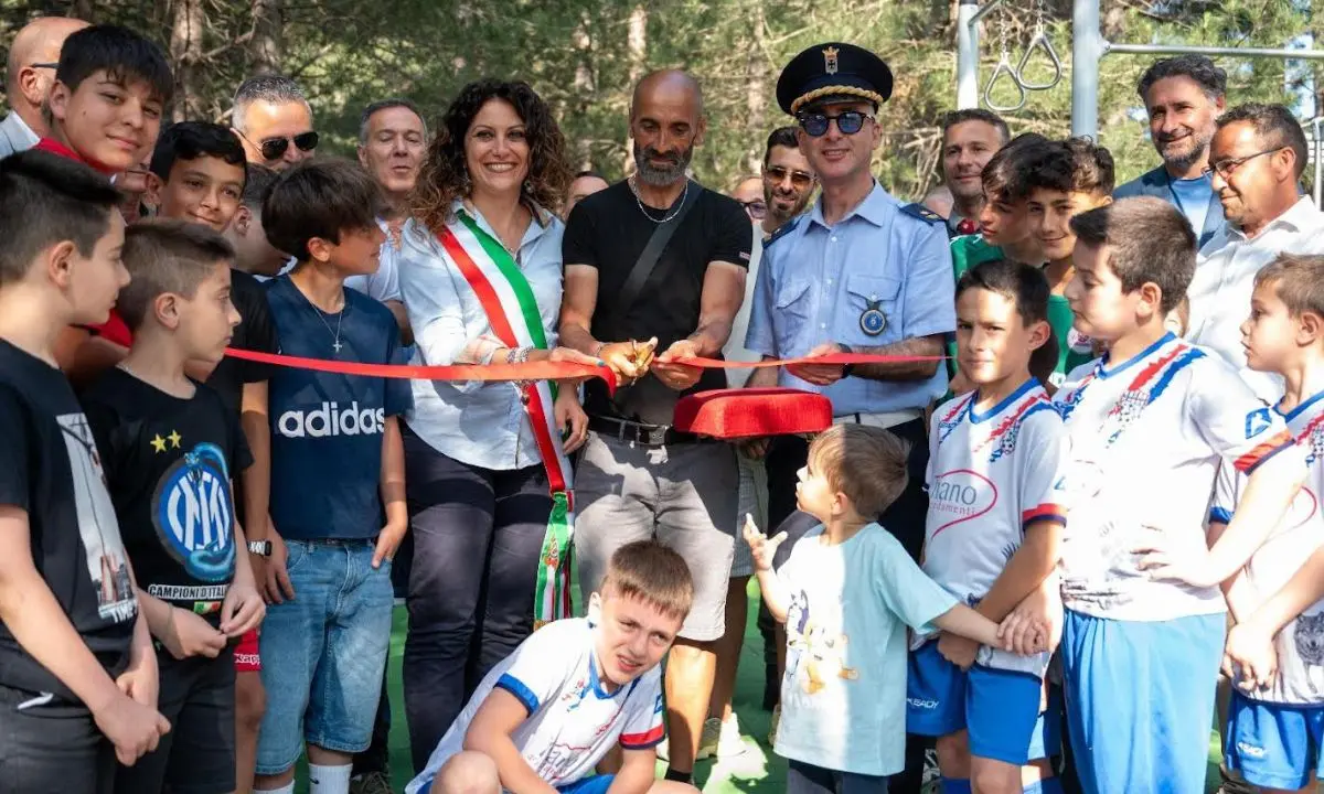 San Giovanni in Fiore, una palestra all'aperto nel parco comunale