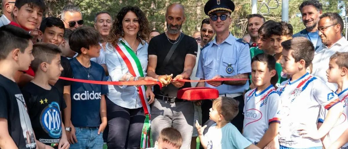 San Giovanni in Fiore, una palestra all'aperto nel parco comunale