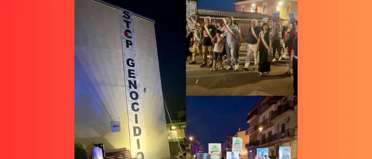 “Tutti giù per terra”, in centinaia a Crosia per Gaza: “Un genocidio sotto silenzio”