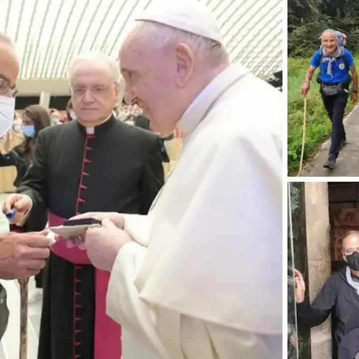Don Santo Borelli, il prete pellegrino: «Il cammino è la via più diretta per riscoprire il senso della vita»