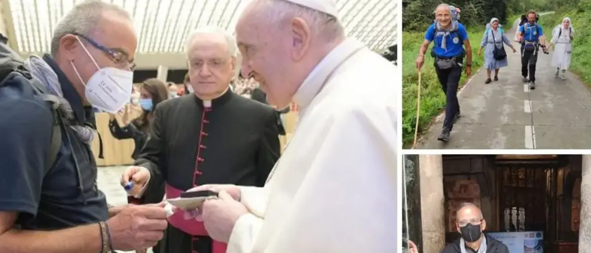 Don Santo Borelli, il prete pellegrino: «Il cammino è la via più diretta per riscoprire il senso della vita»