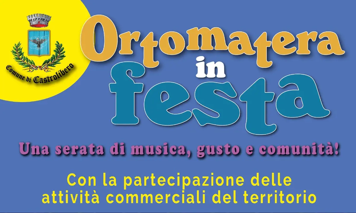 Castrolibero, parte Orto Matera in festa