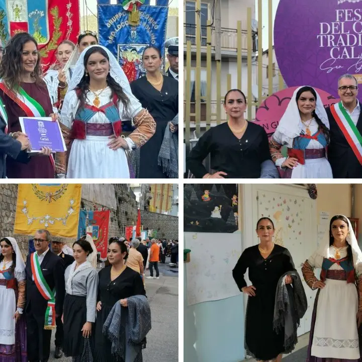 La “pacchiana” di Cariati sfila a San Giovanni in Fiore: gli abiti del Museo Civico al Festival del Costume Tradizionale Calabrese