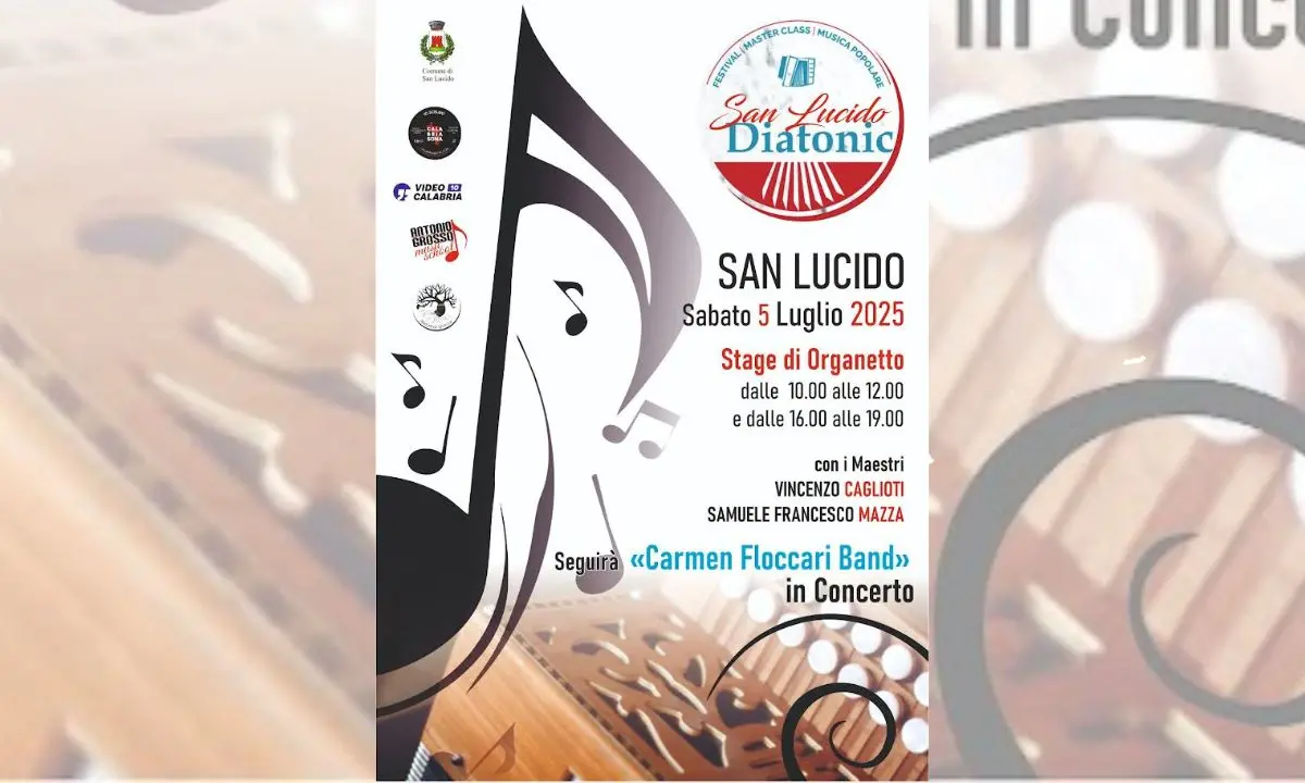 San Lucido, fisarmoniche e organetti animeranno il centro storico