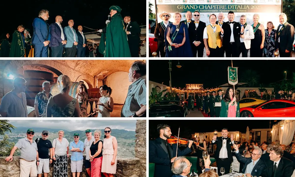 Il Grand Chapitre d’Italia incanta la Calabria: sabrage, champagne e alta cucina al Riva Restaurant di Falerna - FOTO