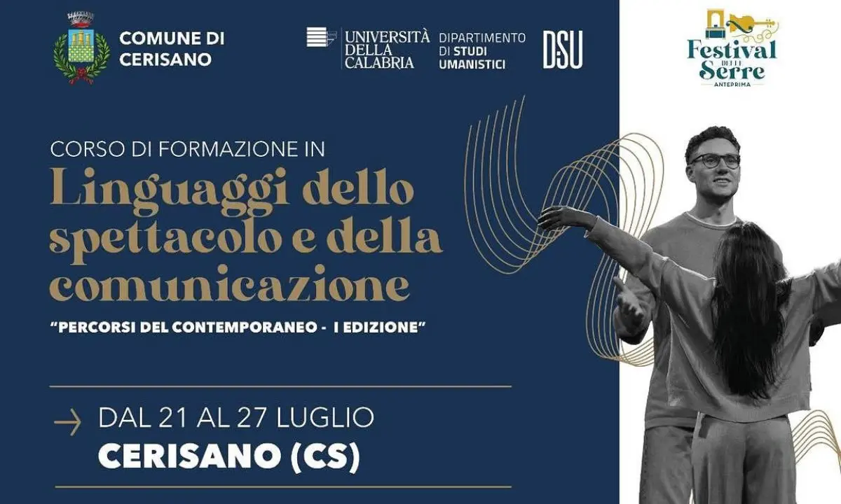 Cerisano diventa palcoscenico della cultura: nasce il corso “Linguaggi dello spettacolo e della comunicazione”
