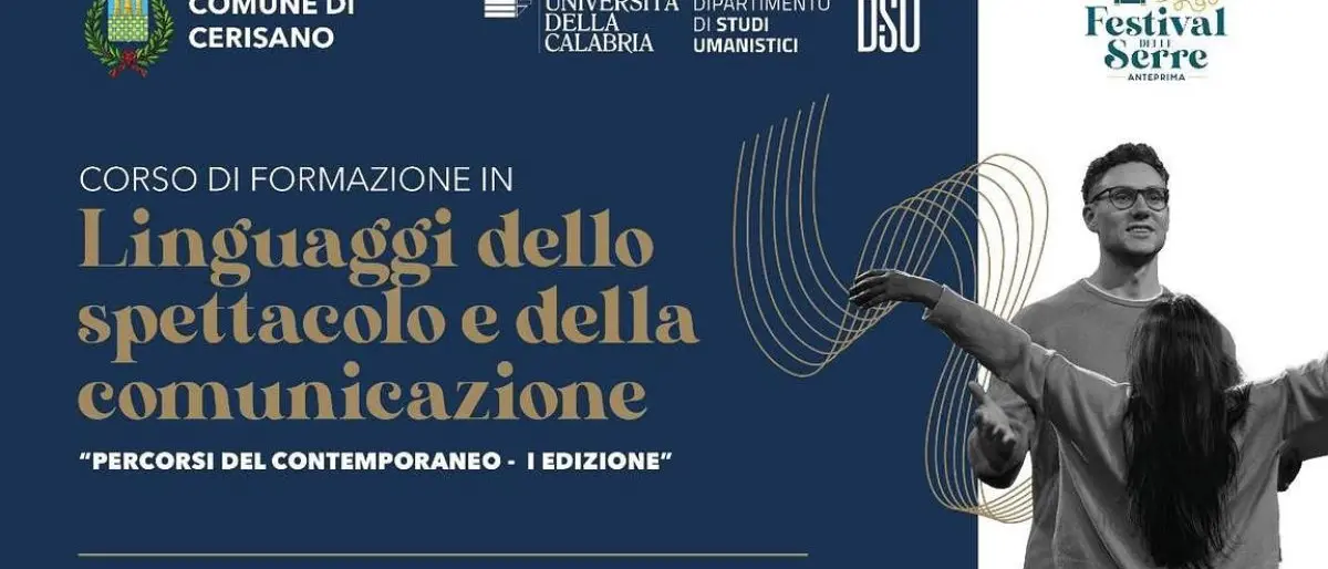 Cerisano diventa palcoscenico della cultura: nasce il corso “Linguaggi dello spettacolo e della comunicazione”
