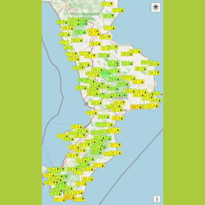 Arriva l’aria fresca: crollano le temperature in Calabria, anche 6°C sulla Sila