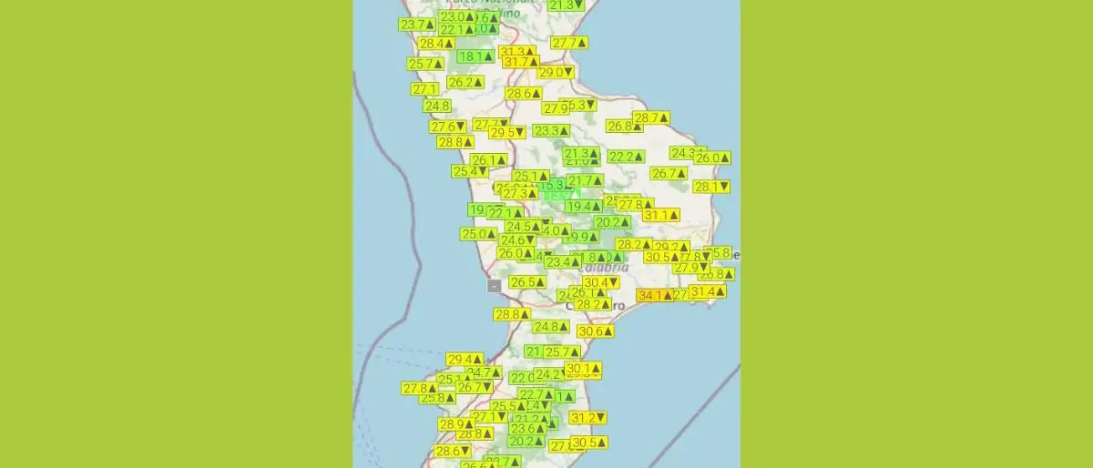 Arriva l’aria fresca: crollano le temperature in Calabria, anche 6°C sulla Sila