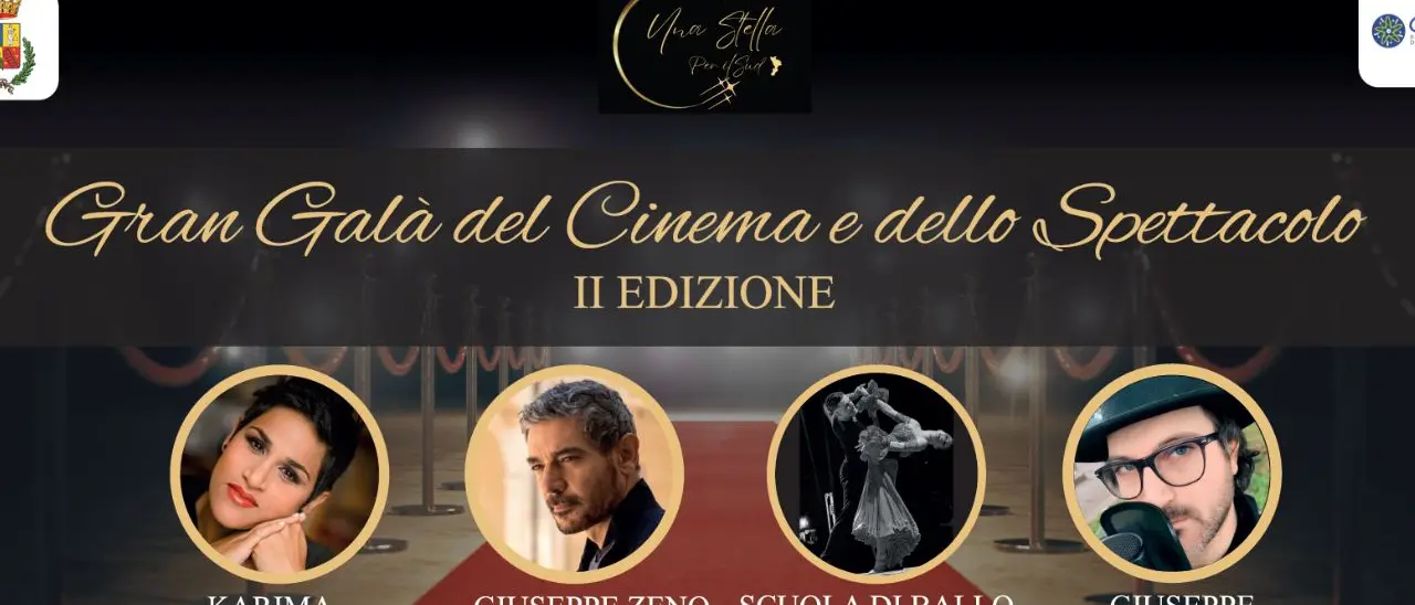 Scalea, seconda edizione del \"Gran galà del cinema e dello spettacolo\"