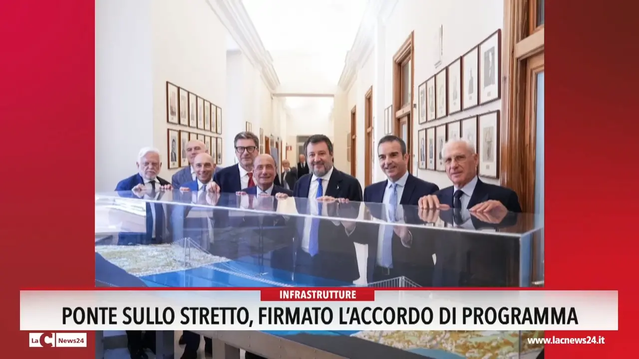 Ponte sullo stretto, firmato l'accordo di programma