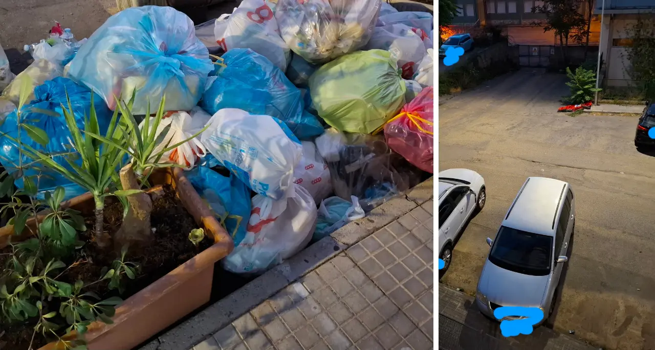 Cosenza, degrado e rifiuti in via Roberta Lanzino