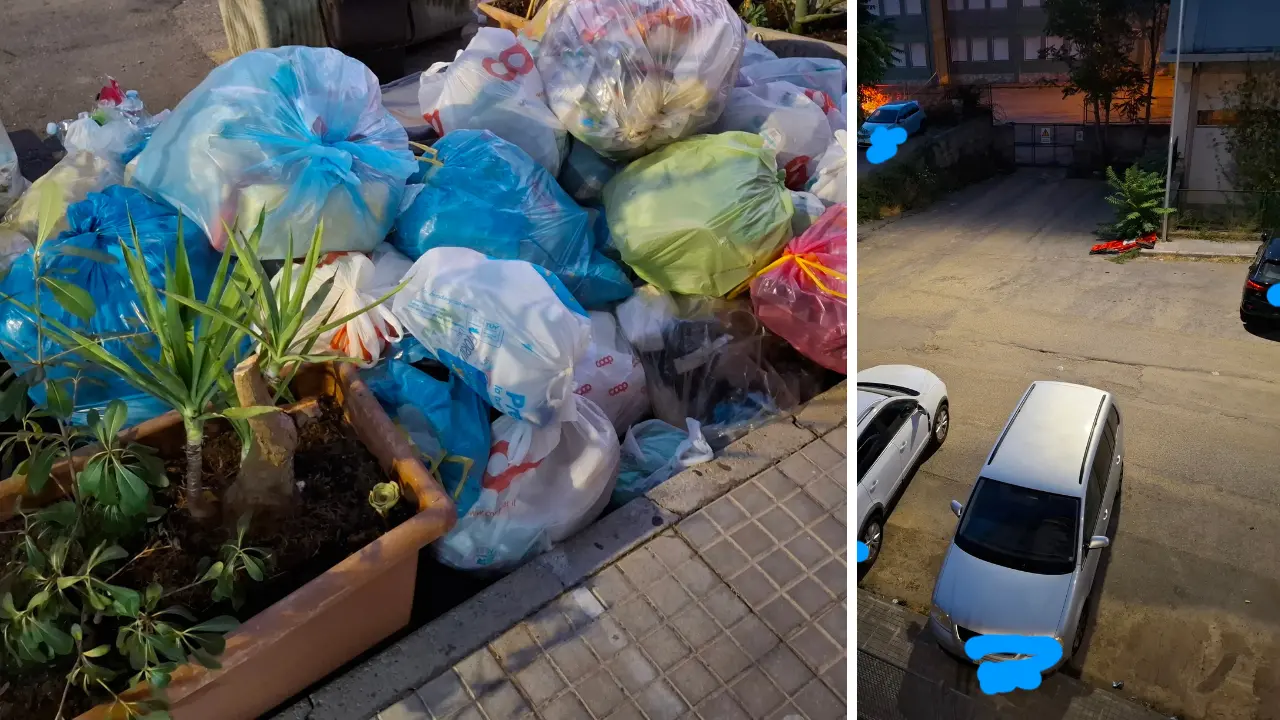 Cosenza, degrado e rifiuti in via Roberta Lanzino