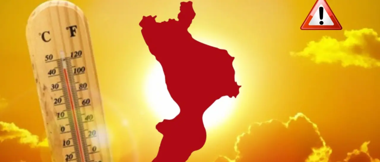 Caldo infernale in arrivo nel weekend in Calabria, picchi di 44 gradi e notti senza tregua\n